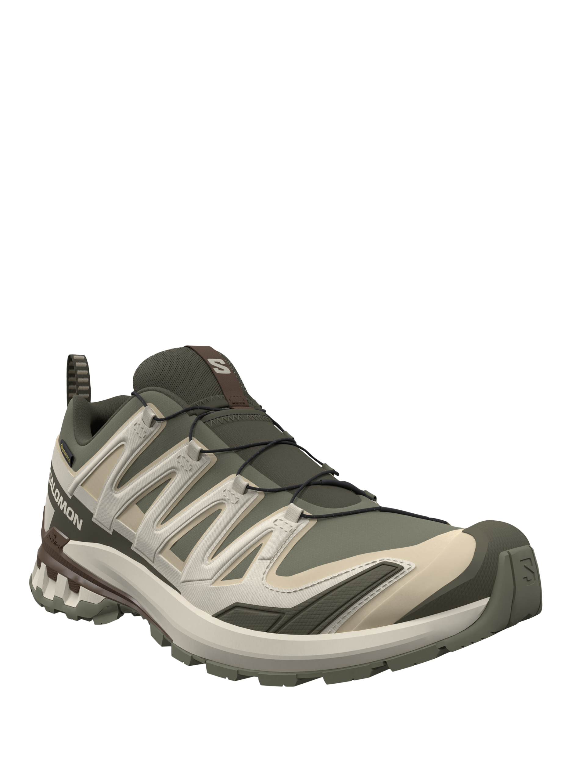 Product image 2 of 5, which shows Salomon Men's XA PRO 3D V9 Gore-Tex Trail Running Shoes, Green/Safari, 7