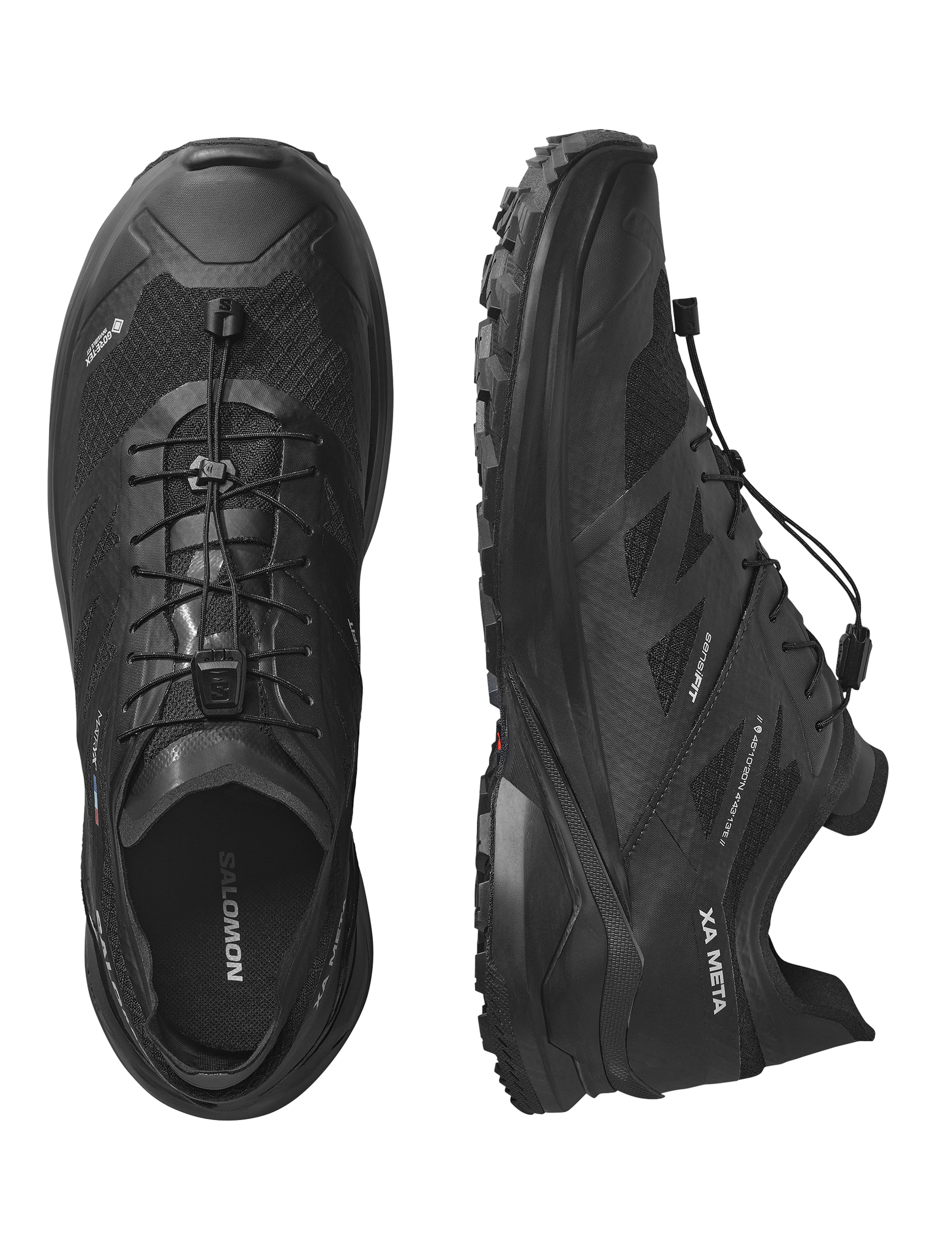 Product image 3 of 5, which shows Salomon Men's XA Meta Gore-Tex Trail Running Shoes, Black/Black, 7