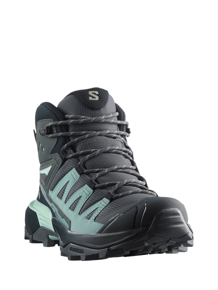 Salomon Women's X Ultra 360 Mid Gore-Tex Hiking Shoes, Turbulence/Carbon - view 2, Turbulence/Carbon