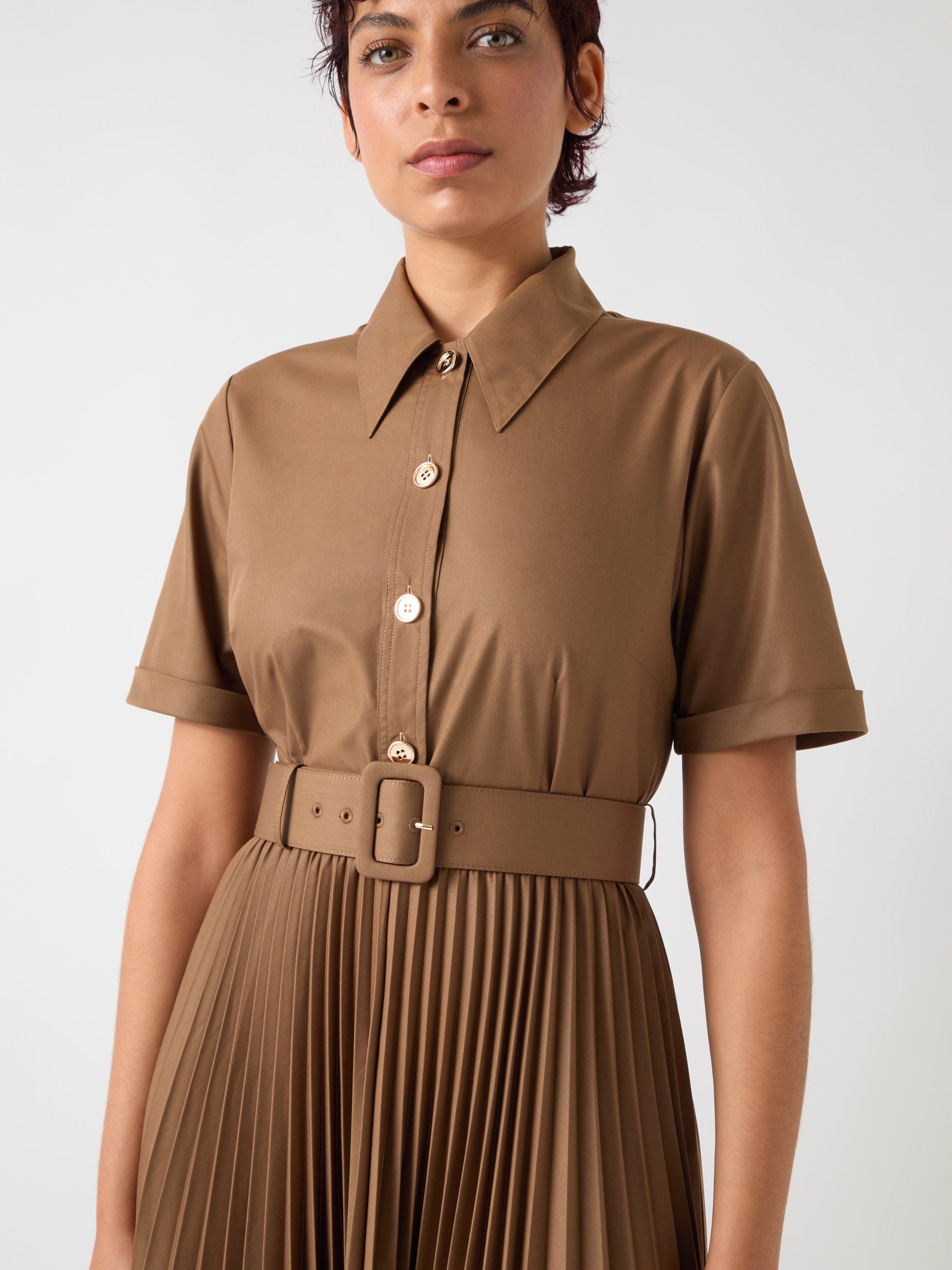 Product image 4 of 5, which shows L.K.Bennett Cally Shirt Dress, Cocoa, 18