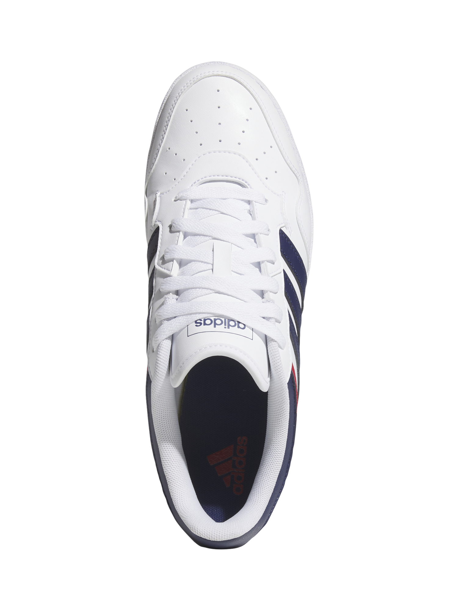 Product image 2 of 6, which shows adidas Hoops 4.0 Lace Up Trainers, White/Blue, 7