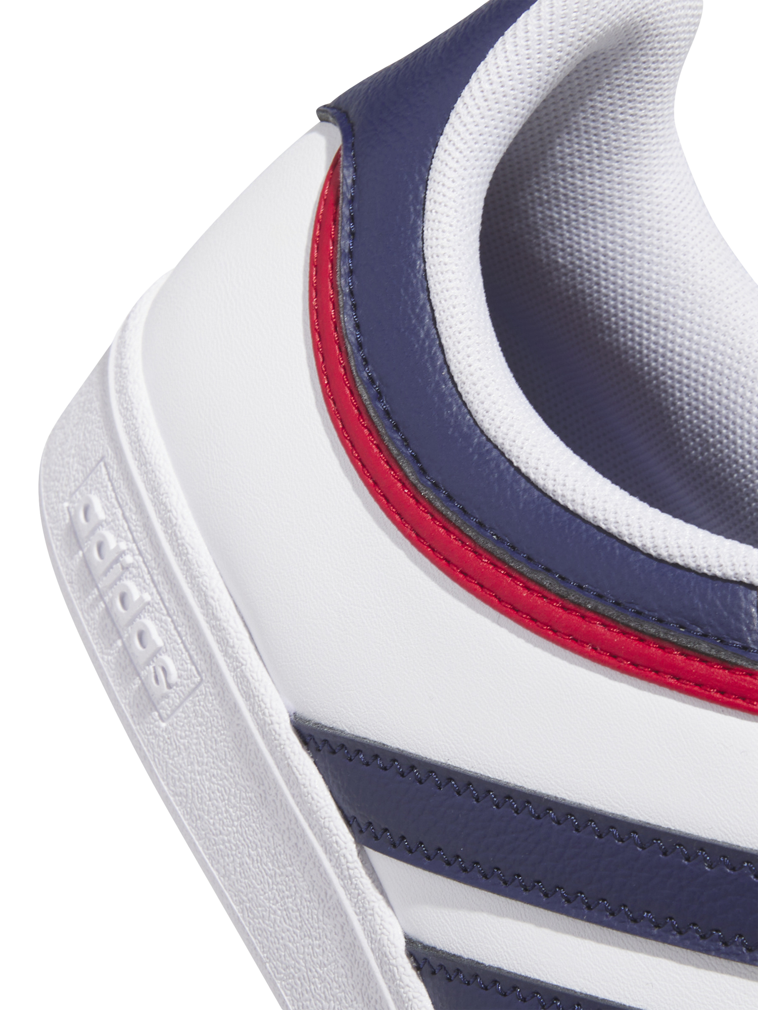 Product image 5 of 6, which shows adidas Hoops 4.0 Lace Up Trainers, White/Blue, 7