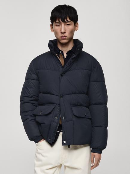 Mango Carter Jacket, Navy, Navy