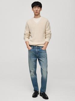 Mango Slim Fit Jeans, Light Blue Wash - view 2, Light Blue Wash