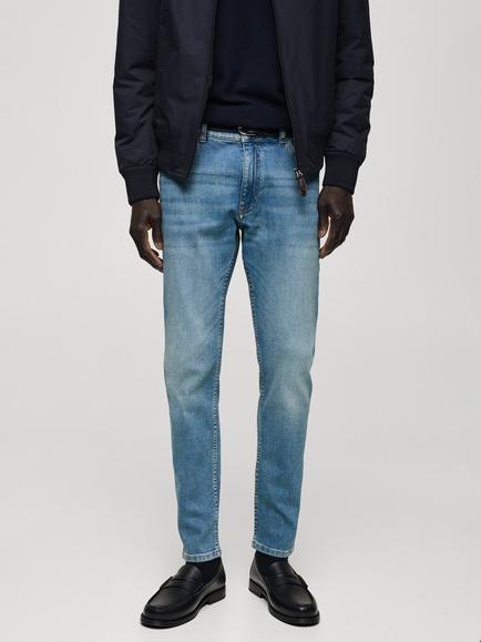 Mango Skinny Jeans, Mid Blue