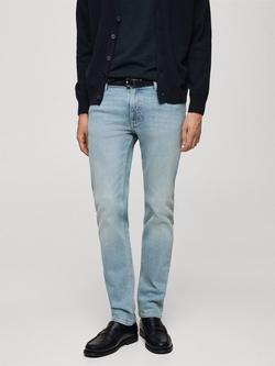 Mango Slim Fit Jeans, Light Blue, Light Blue