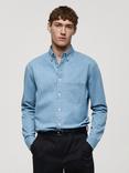 Mango Regular Fit Denim Shirt, Blue