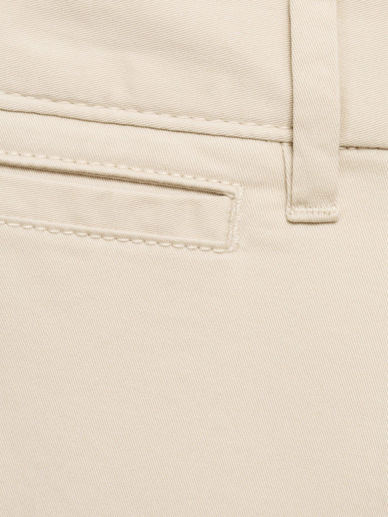 Product image 5 of 8, which shows Mango Cotton Blend Tapered Fit Chinos, Light Beige, 29
