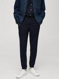 Mango Drawstring Joggers, Navy