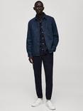 Mango Drawstring Joggers, Navy