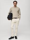 Mango Cotton Blend Sweatshirt, Light Beige