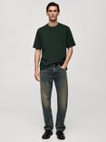 Mango Anouk Cotton Regular Fit Tee, Green