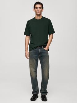 Mango Anouk Cotton Regular Fit Tee - view 2, Green