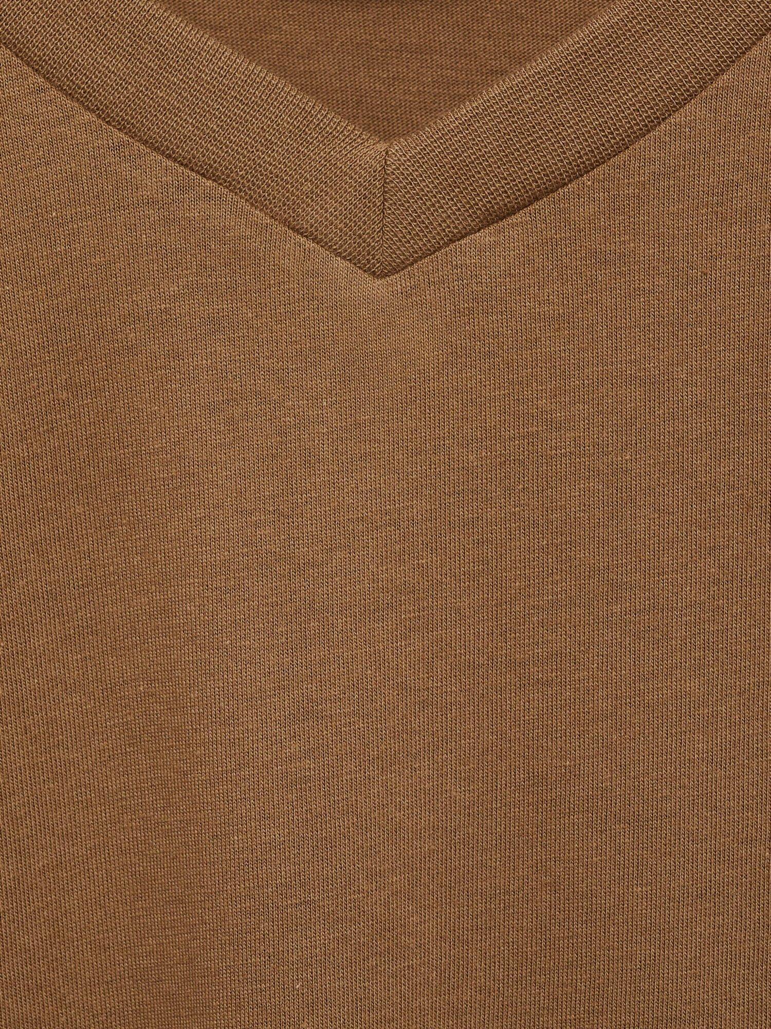 Product image 7 of 7, which shows Mango Chelsea Cotton Slim Fit T-Shirt, Camel, M