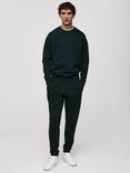 Mango Crew Neck Regular Fit Sweatshirt, Green