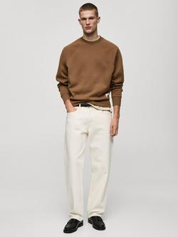 Mango Crew Neck Sweatshirt, Medium Brown - view 2, Medium Brown