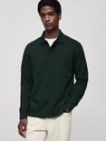 Mango Polo Neck Regular Fit Jumper, Green