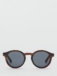 Mango Justin Sunglasses, Brown/Grey