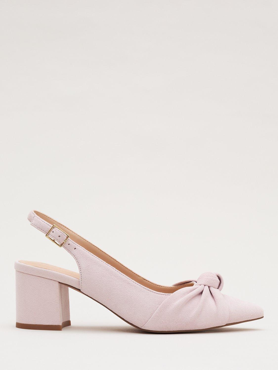 Product image 2 of 10, which shows Phase Eight Suede Court Shoes, Antique Rose, 3