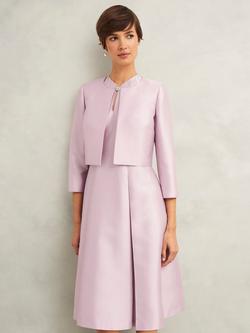 Hobbs Reah Wool Silk Jacket, Petal Pink, Petal Pink