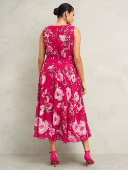Hobbs Carly Floral Dress, Pink/Multi - view 2, Pink/Multi