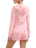 Juicy Couture Classic Robertson Zip Through Hoodie, Pink