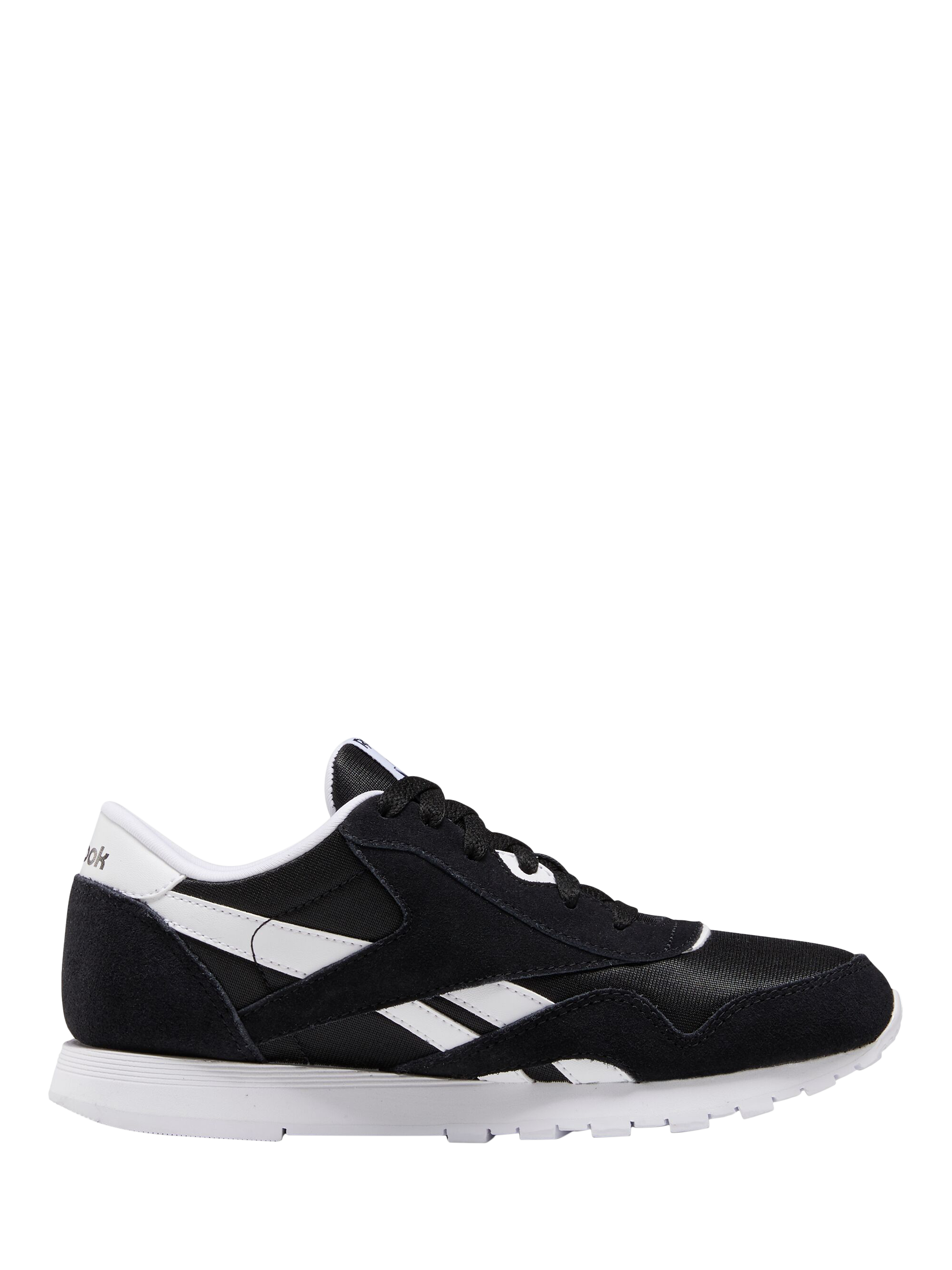 Product image 4 of 10, which shows Reebok Kids' Classic Leather Lace-Up Trainers, Black, 3