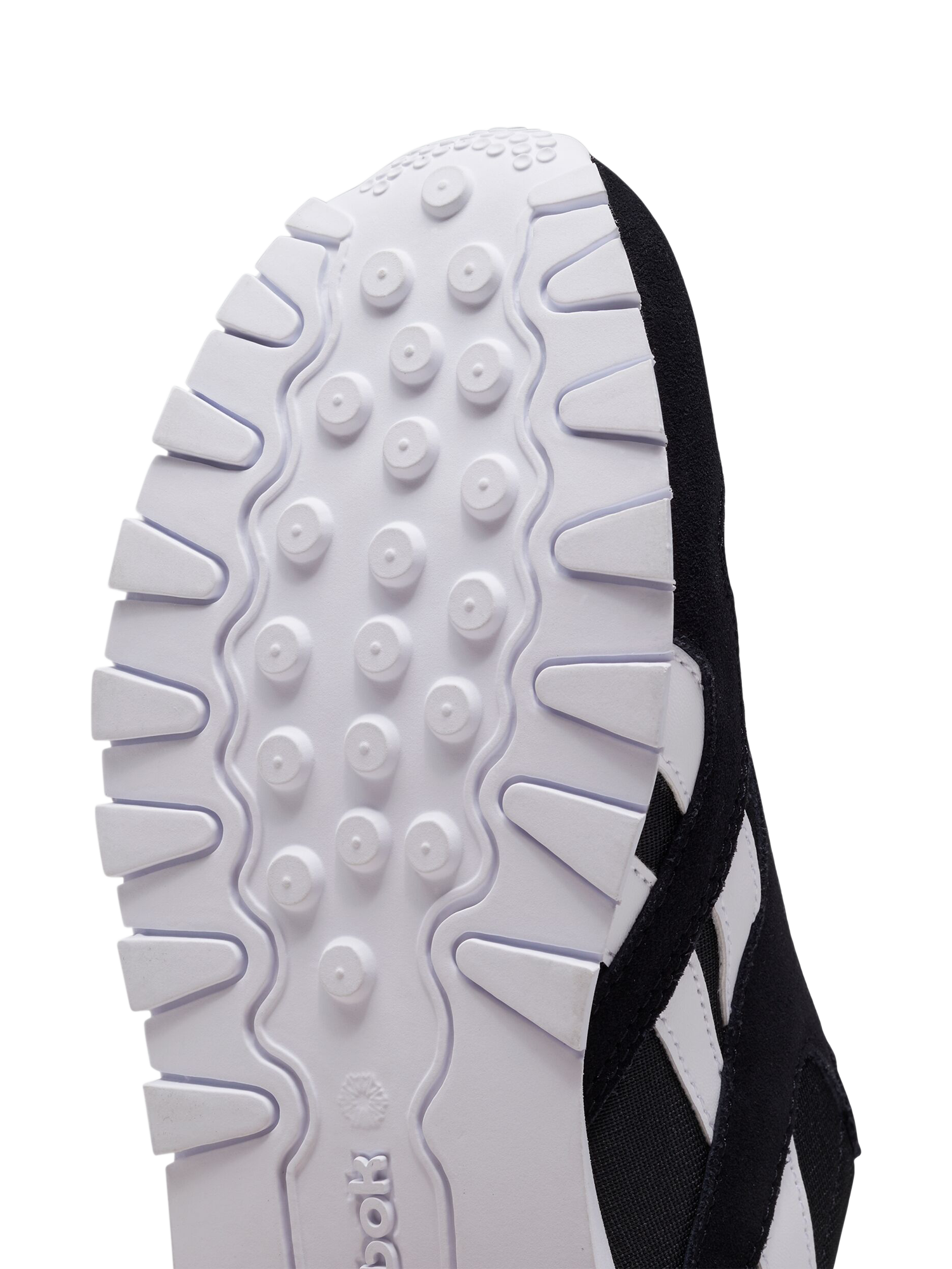 Product image 9 of 10, which shows Reebok Kids' Classic Leather Lace-Up Trainers, Black, 3