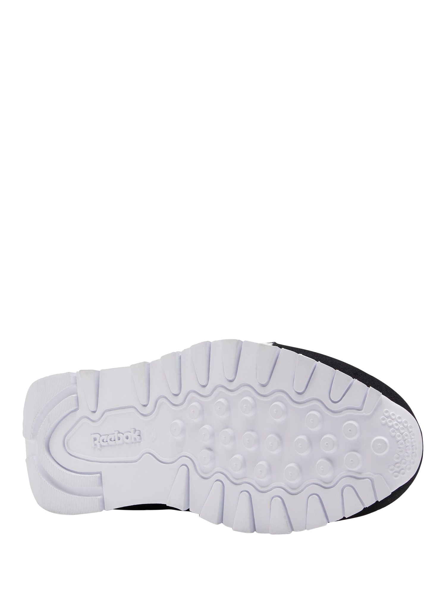 Product image 10 of 10, which shows Reebok Kids' Classic Leather Lace-Up Trainers, Black, 3