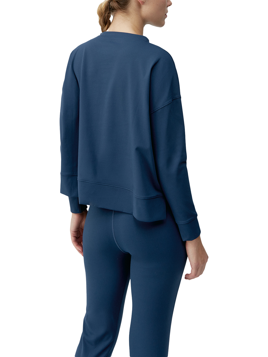 Product image 2 of 6, which shows Born Living Yoga Daba Sweatshirt, Sailor Blue, XS