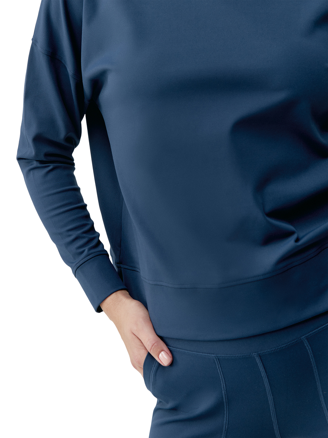 Product image 3 of 6, which shows Born Living Yoga Daba Sweatshirt, Sailor Blue, XS
