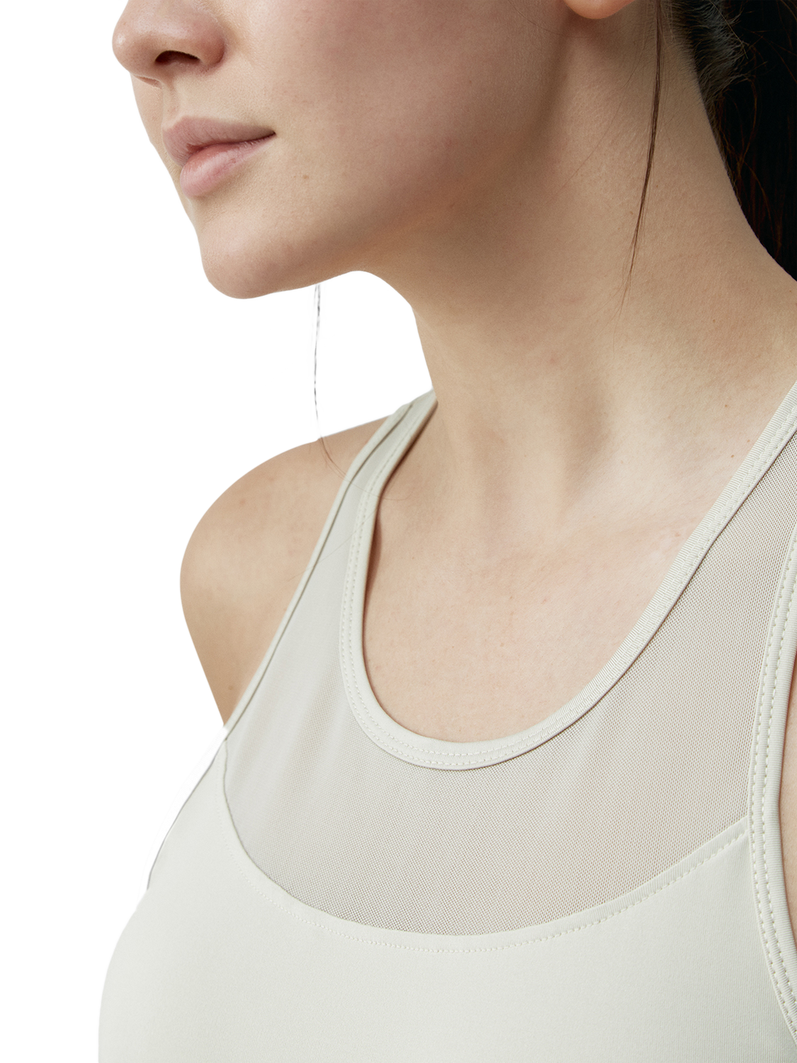 Product image 3 of 5, which shows Born Living Yoga Kiava Tank Top, Stone, S