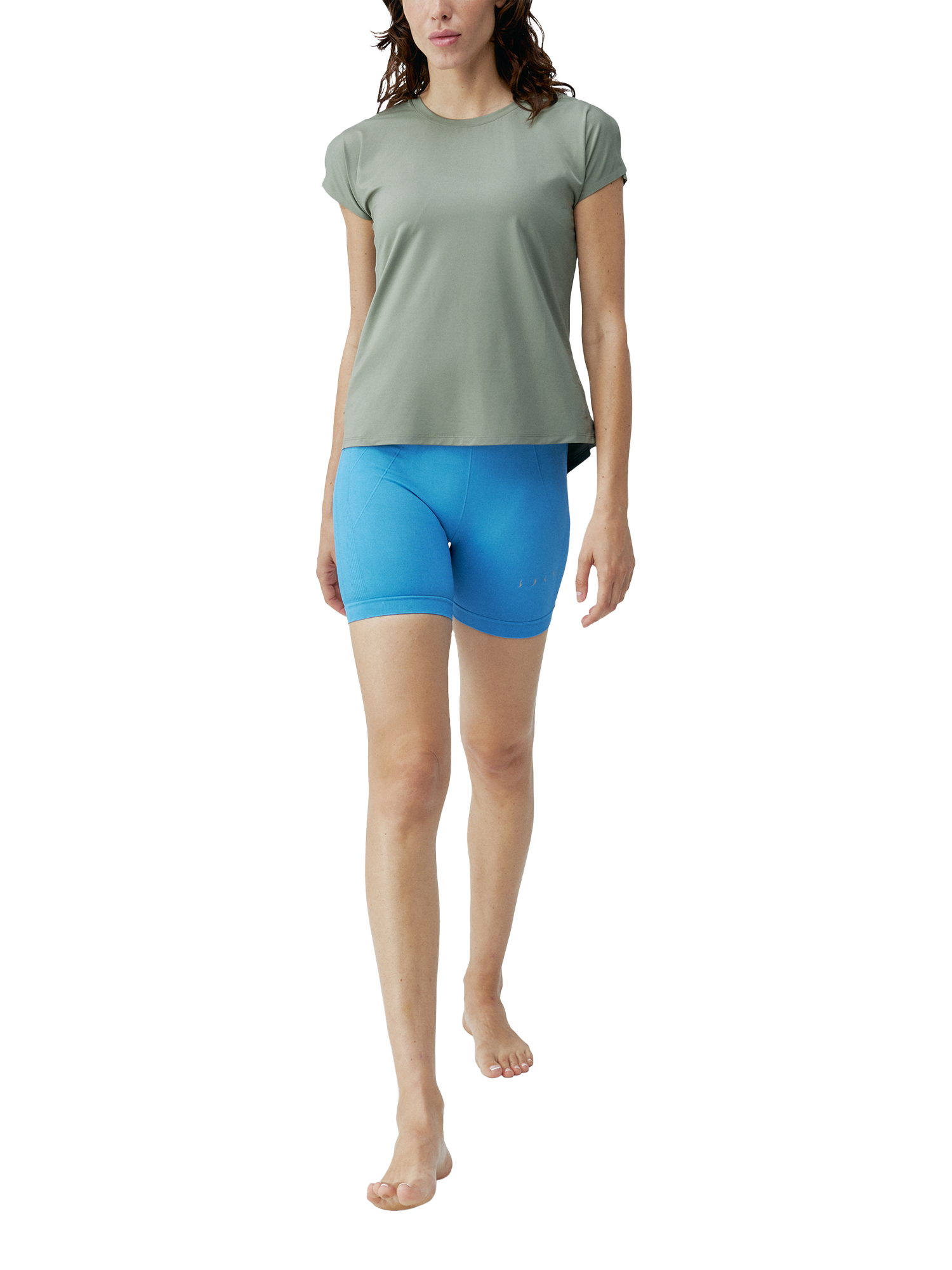 Product image 4 of 5, which shows Born Living Yoga Aina T-Shirt, Green, S