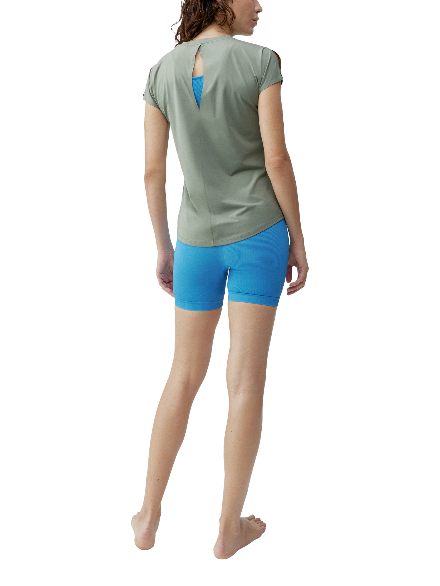 Product image 5 of 5, which shows Born Living Yoga Aina T-Shirt, Green, S