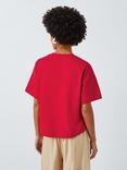 John Lewis ANYDAY Boxy Fit T-Shirt, Red
