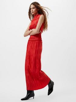 French Connection Moira Pleated Top, Scarlet Red - view 2, Scarlet Red