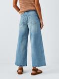 AND/OR Westlake Wide Leg Cropped Distressed Jeans, Blue