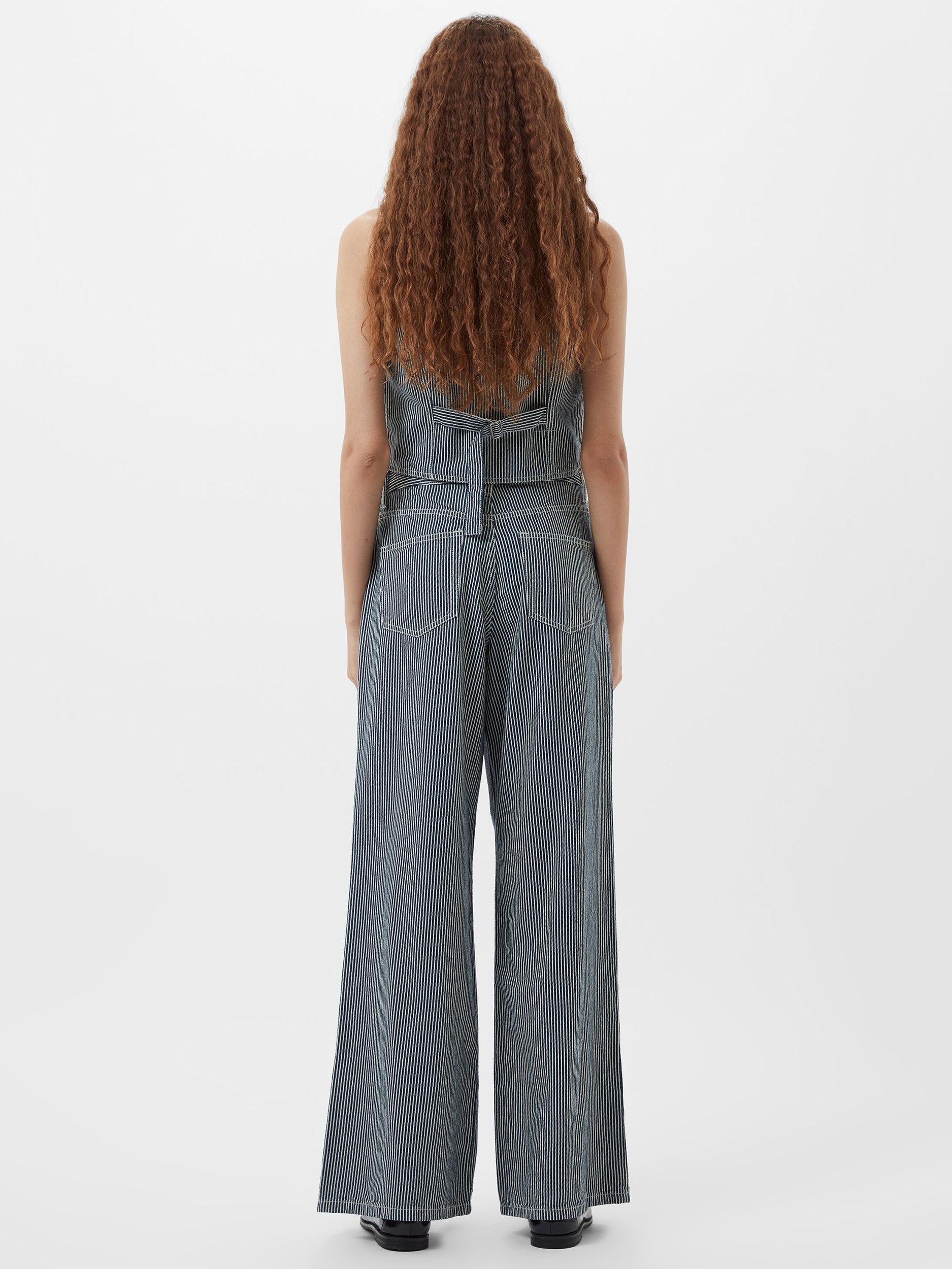 Product image 4 of 5, which shows French Connection Everett Stripe Jeans, Blue/Multi, 12