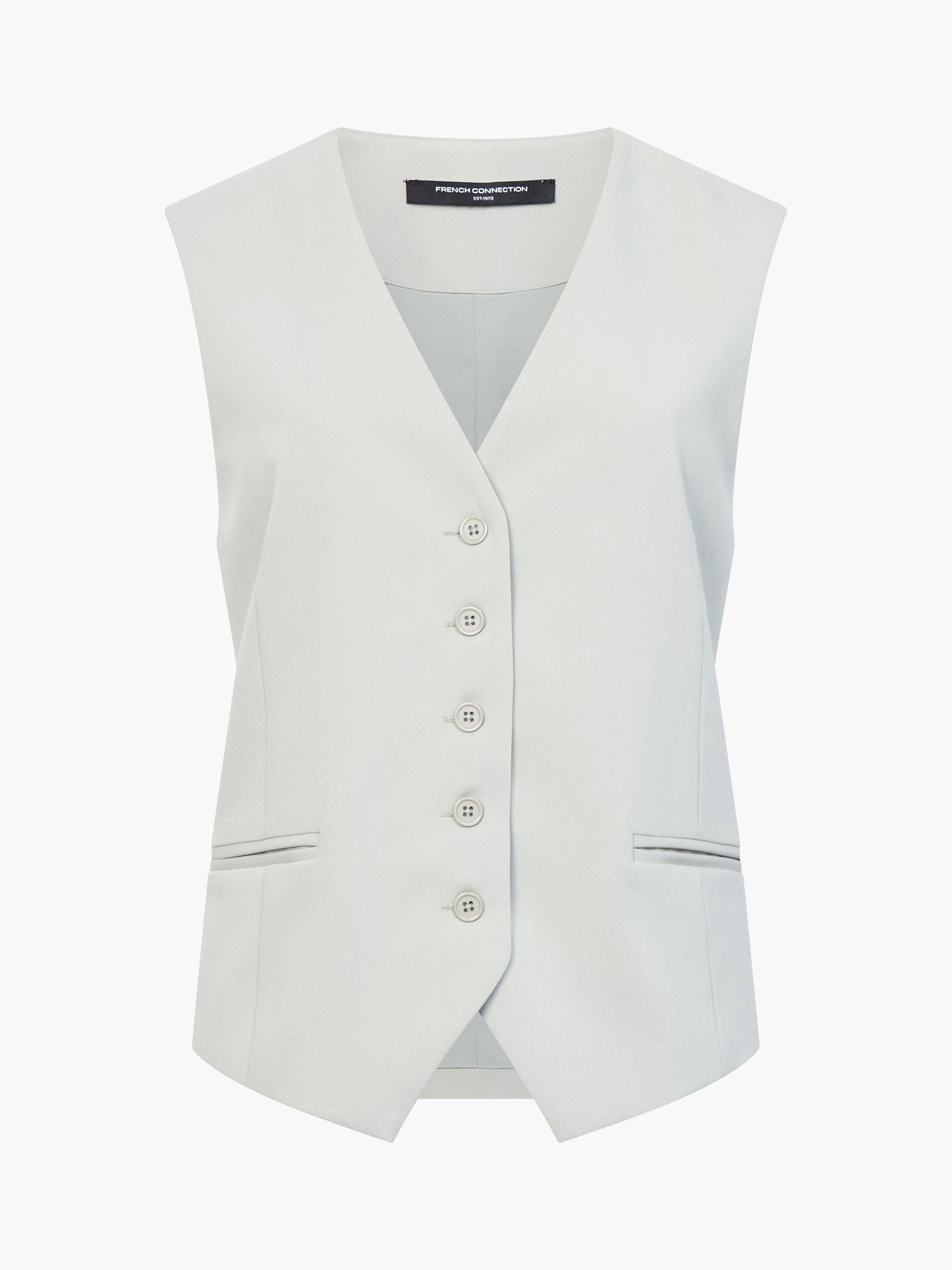 Product image 5 of 5, which shows French Connection Angie Tailored Waistcoat, Pistachio Green, 8