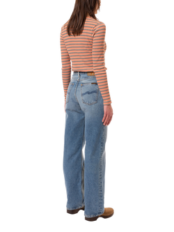 Nudie Jeans Eileen Pure Organic Cotton Jeans, Light Blue - view 2, Light Blue