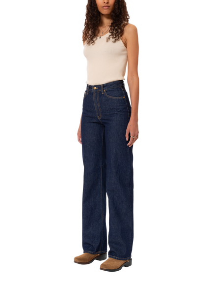 Nudie Jeans Eileen Pure Organic Cotton Jeans, Navy, Navy