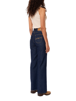 Nudie Jeans Eileen Pure Organic Cotton Jeans, Navy - view 2, Navy