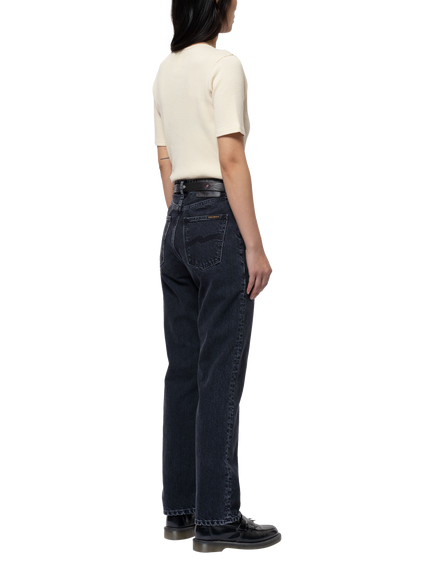 Nudie Jeans Lofty Pure Organic Cotton Jeans, Black - view 2, Black