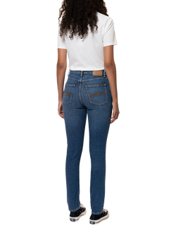 Nudie Jeans Mellow Mae Organic Cotton Rich Jeans, Blue - view 2, Blue
