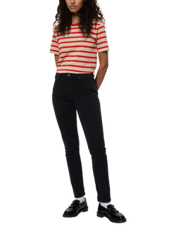 Nudie Jeans Mellow Mae Organic Cotton Rich Jeans, Black - view 2, Black