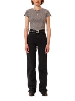 Nudie Jeans Eileen Pure Organic Cotton Jeans, Black, Black