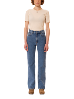 Nudie Jeans Eileen Pure Organic Cotton Jeans, Blue, Blue