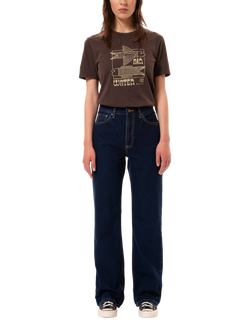 Nudie Jeans Eileen Pure Organic Cotton Jeans, Dark Blue, Dark Blue