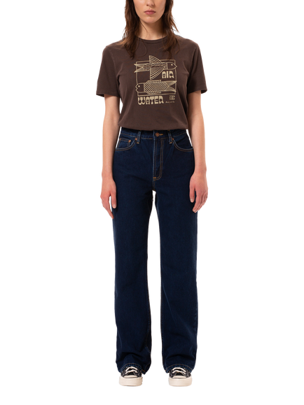 Nudie Jeans Eileen Pure Organic Cotton Jeans, Dark Blue, Dark Blue