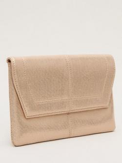 Phase Eight Metallic Stitch Clutch Bag, Neutral - view 2, Neutral
